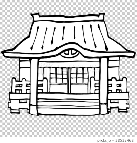 お寺のイラスト素材