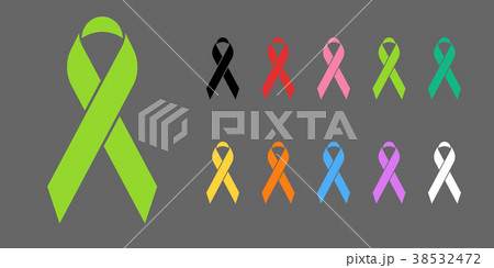 Colorful Awareness Ribbons 38532472