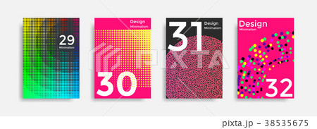 Covers templates collection with graphic geometric 38535675