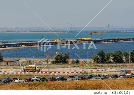 The Kerch Strait Bridge construction. Russia 38536135