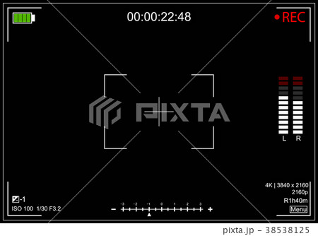 Camera Recording Screen Viewfinder Background Card 38538125