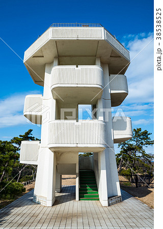 千葉県立富津公園 中の島展望台 千葉県富津市 17年1月撮影の写真素材