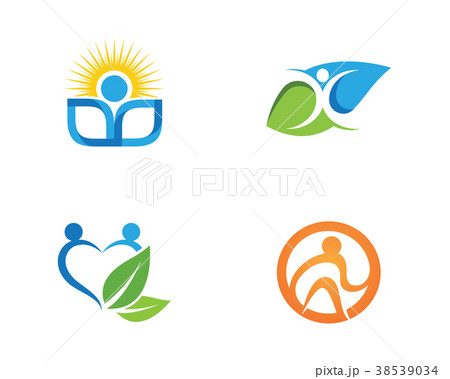 Human character logo sign Human character logo sign 38539034