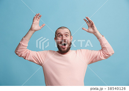 Winning success man happy ecstatic celebrating Winning success man happy ecstatic celebrating 38540126