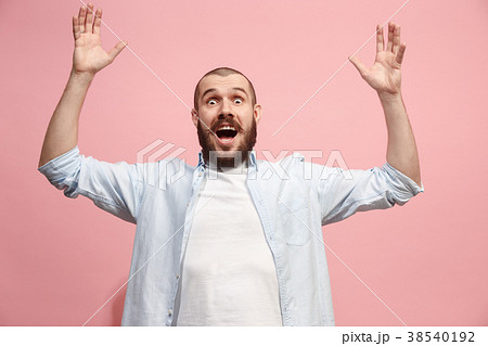 Winning success man happy ecstatic celebrating 38540192