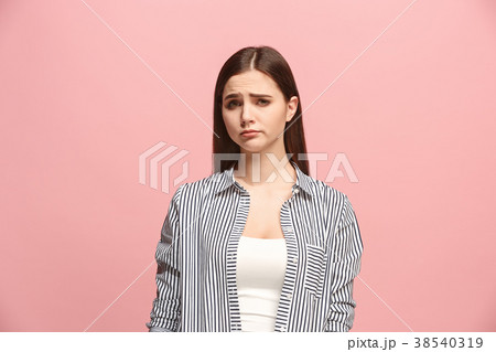 Beautiful woman looking suprised and bewildered 38540319