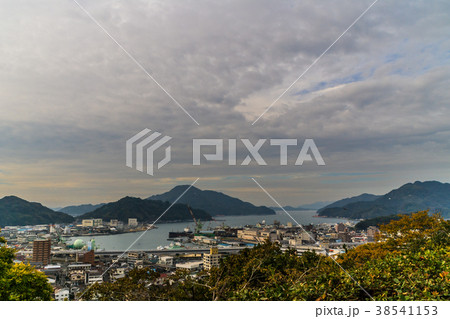 秋の宇和島城からみた風景 38541153