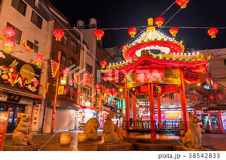 兵庫県 神戸 南京町の写真素材