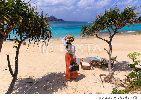 奄美大島　崎原ビーチ　ビーチピクニック 38543779