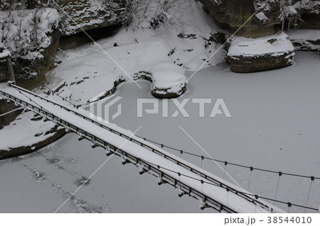 「塔の岪(へつり)」雪化粧 「塔の岪(へつり)」雪化粧 38544010