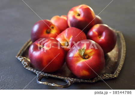 Fresh nectarines stock image. Image of fruit, dessert - 3768533