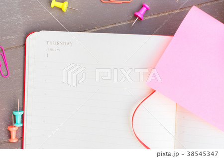 Open agenda with copy space 38545347