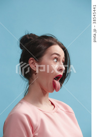 The squint eyed woman with weird expression 38545441