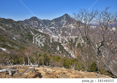 オロ山付近から見た残雪の皇海山と鋸山、庚申山、渡良瀬川源流域 オロ山付近から見た残雪の皇海山と鋸山、庚申山、渡良瀬川源流域 38546055