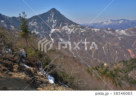 庚申山付近から見た残雪の皇海山と渡良瀬川源流域 庚申山付近から見た残雪の皇海山と渡良瀬川源流域 38546065