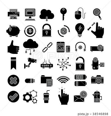 Set of Business Icon,office symbol 38546898