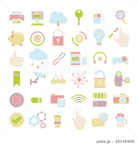 Set of Business Icon,office symbol 38546900