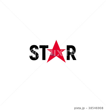 Red star isolated logo vector template on white Red star isolated logo vector template on white 38546908