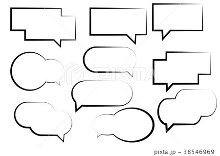 Set of Speech Bubble Hand drawn 38546969