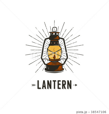 Vintage hand-drawn lantern concept. Perfect for 38547106