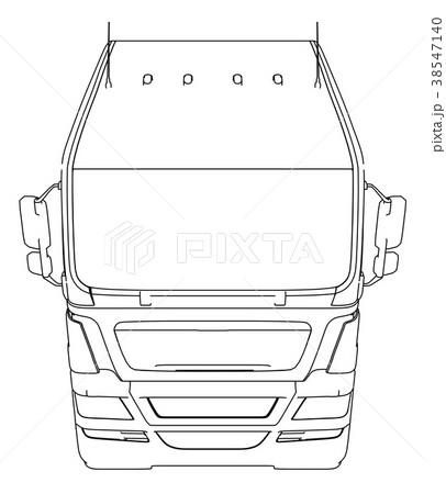 Commercial Delivery. Tracing illustration of 3d 38547140