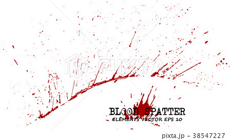 Blood splatter elements on white background . Blood splatter elements on white background . 38547227