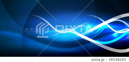 Bright neon lines wave Bright neon lines wave 38548283