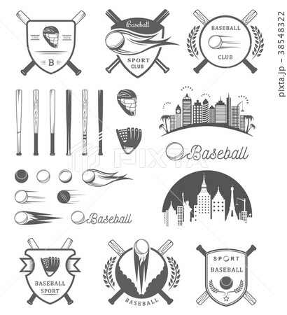 Set of Vector Logo and Badges Baseball Set of Vector Logo and Badges Baseball 38548322