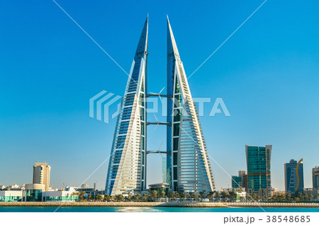 Bahrain World Trade Center in Manama. The Middle 38548685