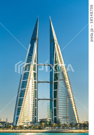 Bahrain World Trade Center in Manama. The Middle 38548706