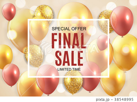 Final Sale Balloon Background Vector Illustration 38548995