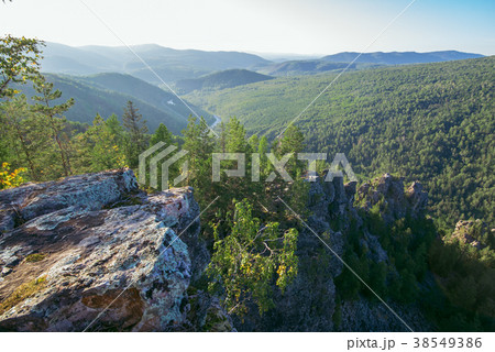 Beautiful view from top of the mountain, Russia Beautiful view from top of the mountain, Russia 38549386