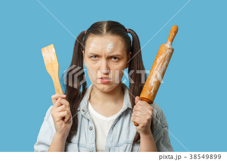 woman with rolling pin woman with rolling pin 38549899