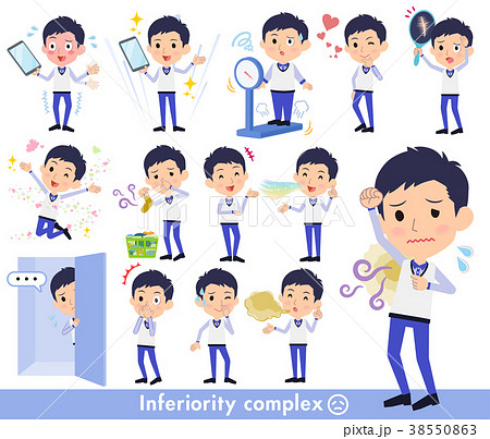 Store staff Blue uniform men_complex 38550863