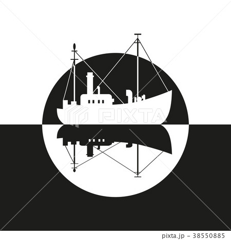 Fishing vessel icon Fishing vessel icon 38550885