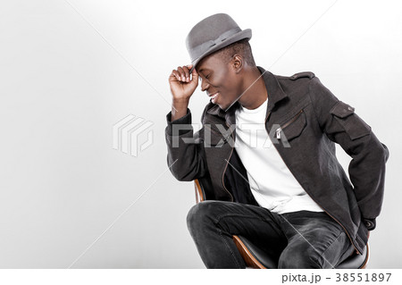 African-American man in hat African-American man in hat 38551897