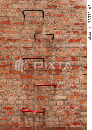 dirty brick wall and ladder dirty brick wall and ladder 38552408