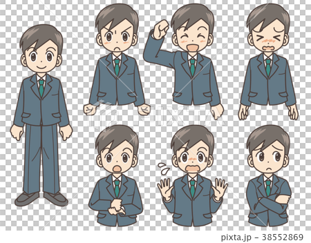 若いビジネスマン男性のポースバリエーション 若いビジネスマン男性のポースバリエーション 38552869