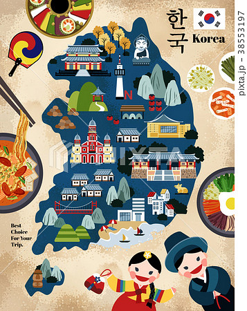 Lovely Korea travel map Lovely Korea travel map 38553197