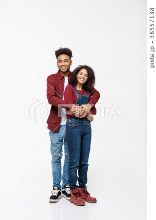 Full body portrait of young African American Full body portrait of young African American 38557138