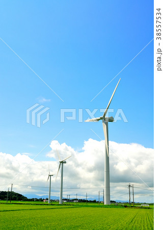 風力発電　山形県庄内町 38557534