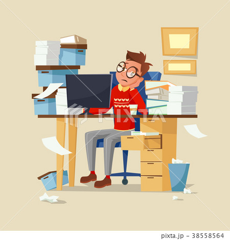 Office manager work routine vector illustration of Office manager work routine vector illustration of 38558564