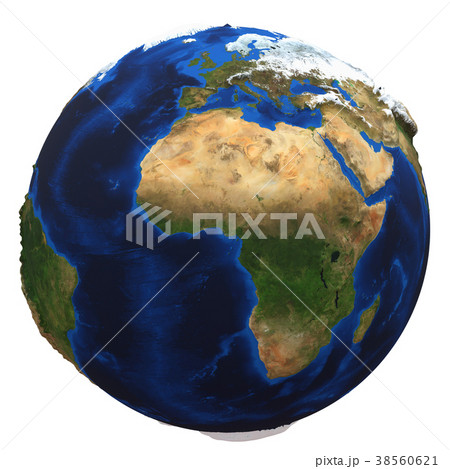 Earth globe isolated on white background 38560621