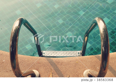 stairs bars ladder in the pool 38563368