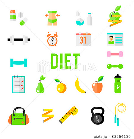 Fitness and Sport vector icons for web and mobile. Fitness and Sport vector icons for web and mobile. 38564156