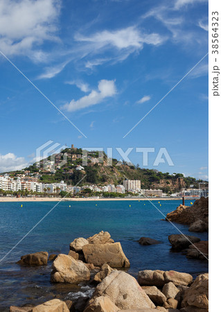 Town of Blanes on Costa Brava Town of Blanes on Costa Brava 38564323