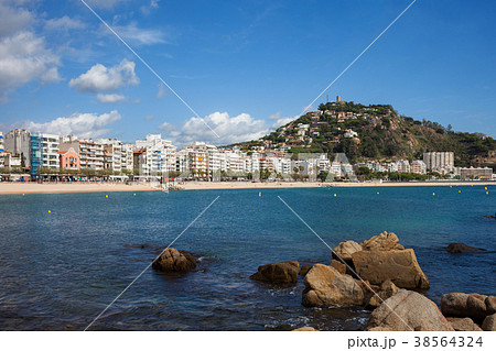 Town of Blanes on Costa Brava Town of Blanes on Costa Brava 38564324