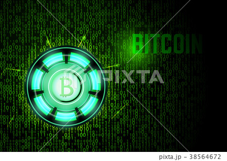 Green bitcoin logo Green bitcoin logo 38564672