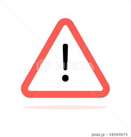 Conventional triangular warning sign Conventional triangular warning sign 38564675