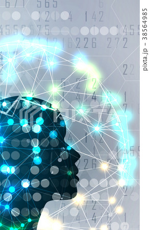Artificial intelligence. Technology web background Artificial intelligence. Technology web background 38564985